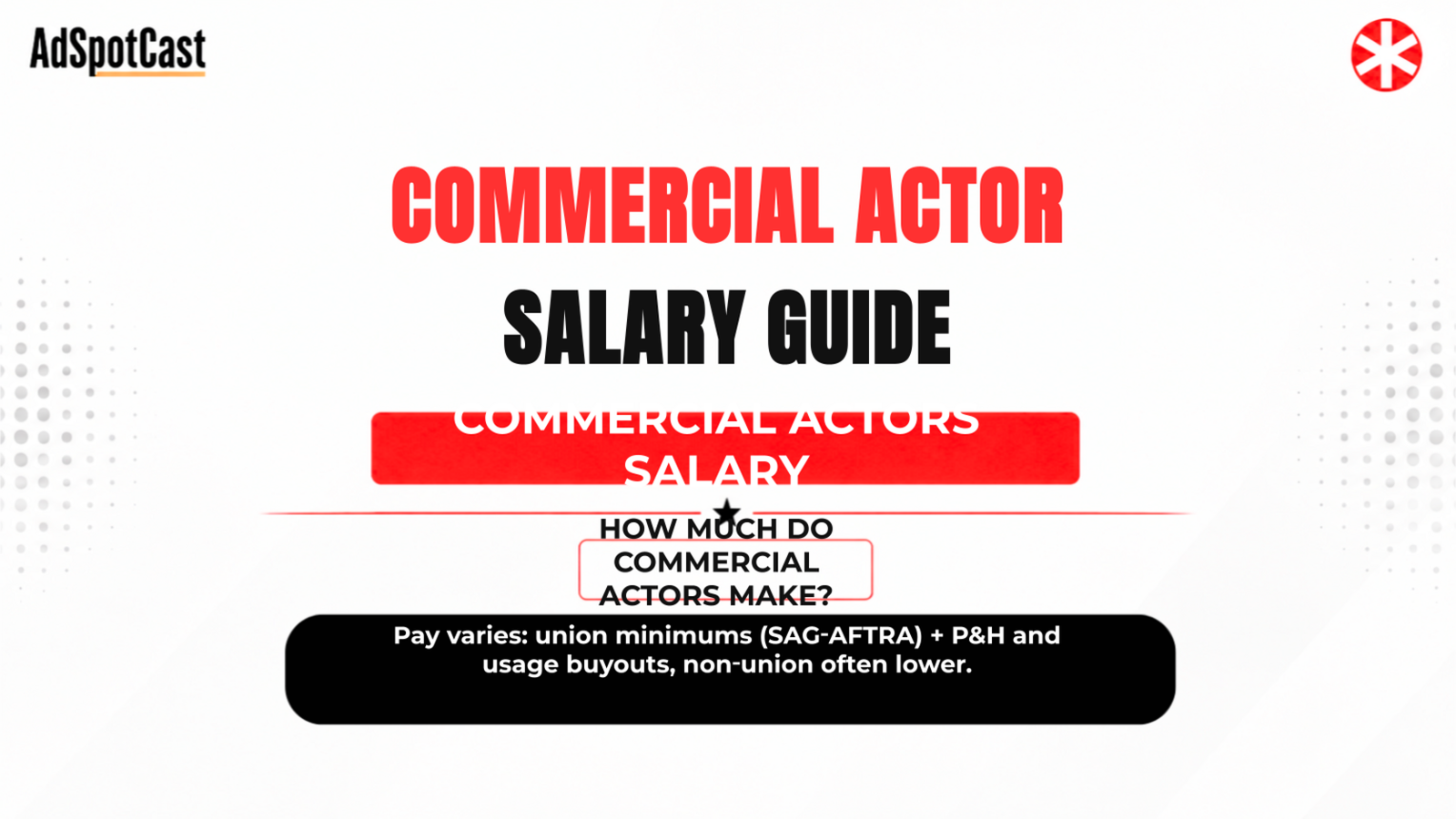 Commercial actor on set holding script with camera crew in background